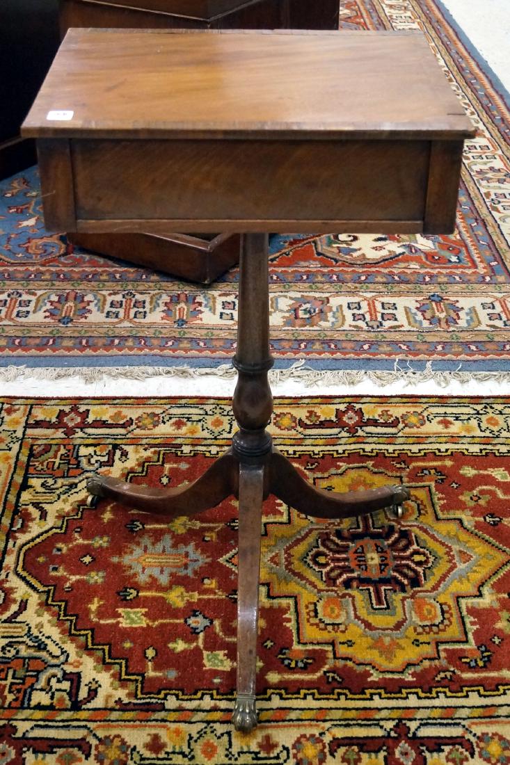FEDERAL INLAID MAHOGANY SINGLE DRAWER STAND. HEIGHT 31 (1 of 1)