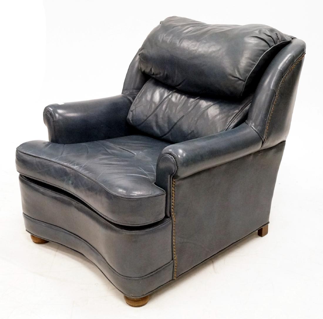 ETHAN ALLEN LEATHER CLUB CHAIR (1 of 1)