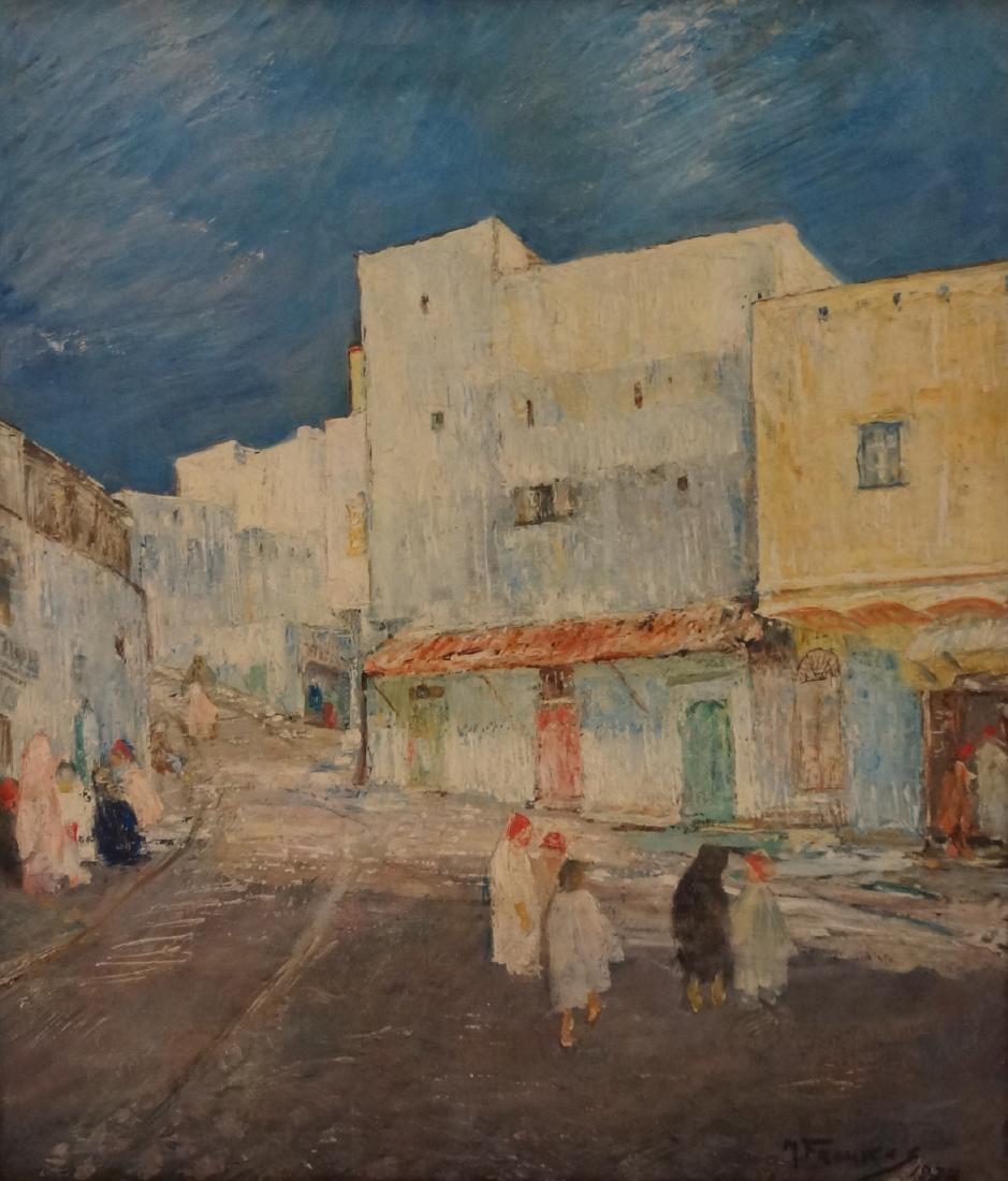 MAURICE FROMKES (AMERICAN/NY 1872-1931), OIL ON CANVAS, (1 of 2)