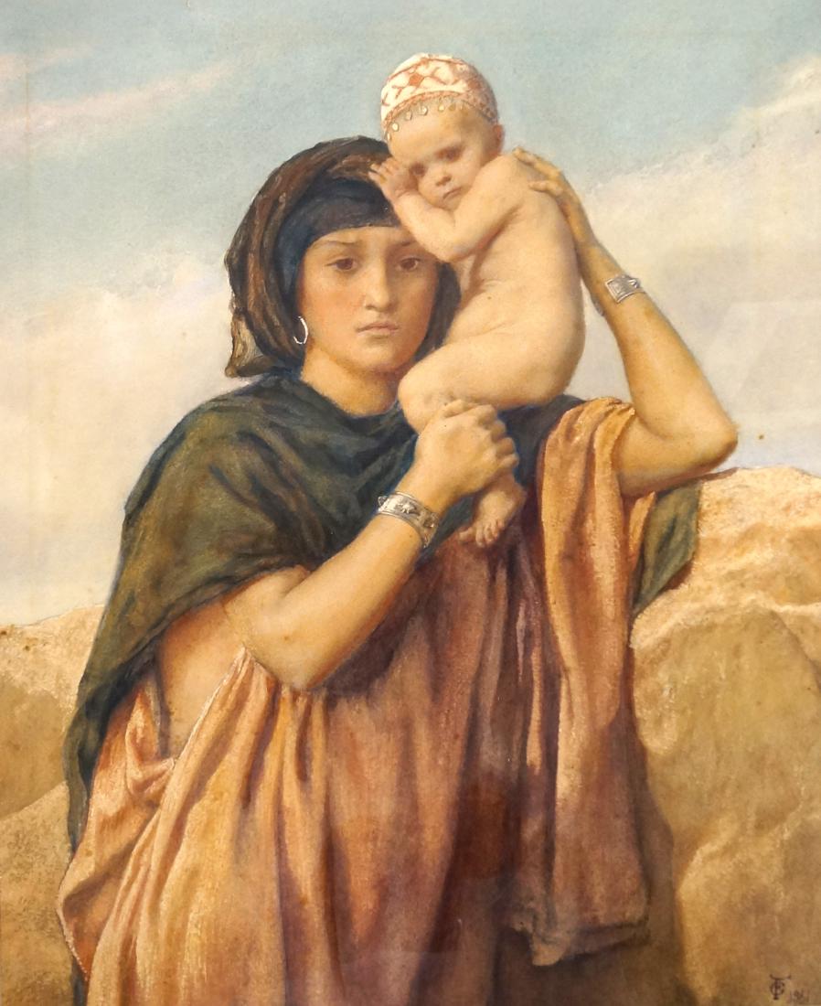 FREDERICK GOODALL (ENGLAND 1822-1904), WATERCOLOR, (1 of 2)