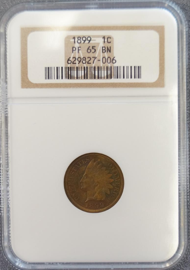 1899 INDIAN HEAD CENT COIN (NGC PF-65 BN) (1 of 1)