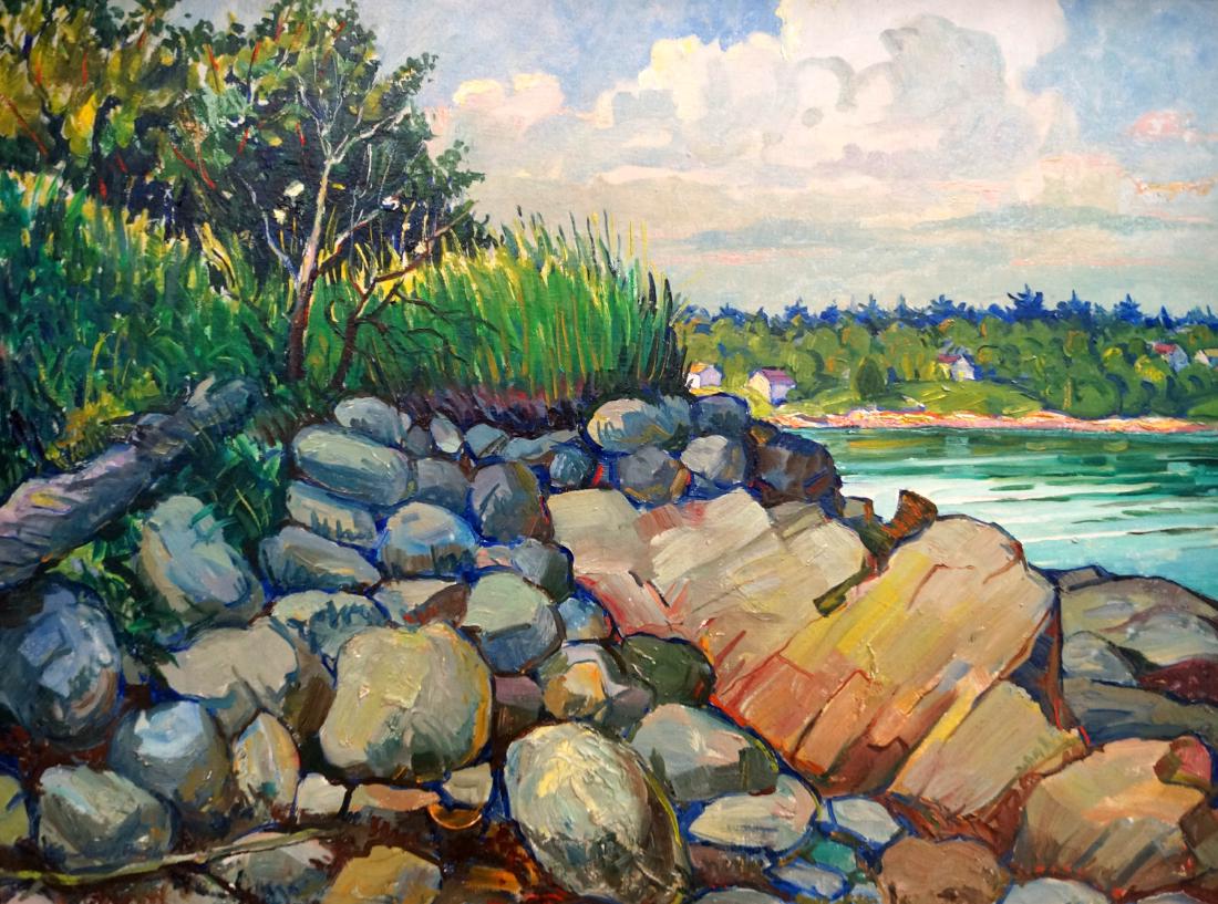 ELMER STANLEY HADER (AMERICAN 1889-1973), OIL ON CANVAS (1 of 3)