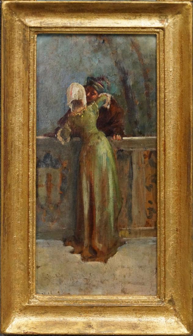 ITALIAN SCHOOL (19/20TH CENTURY), OIL ON PANEL, LOVERS, (1 of 1)