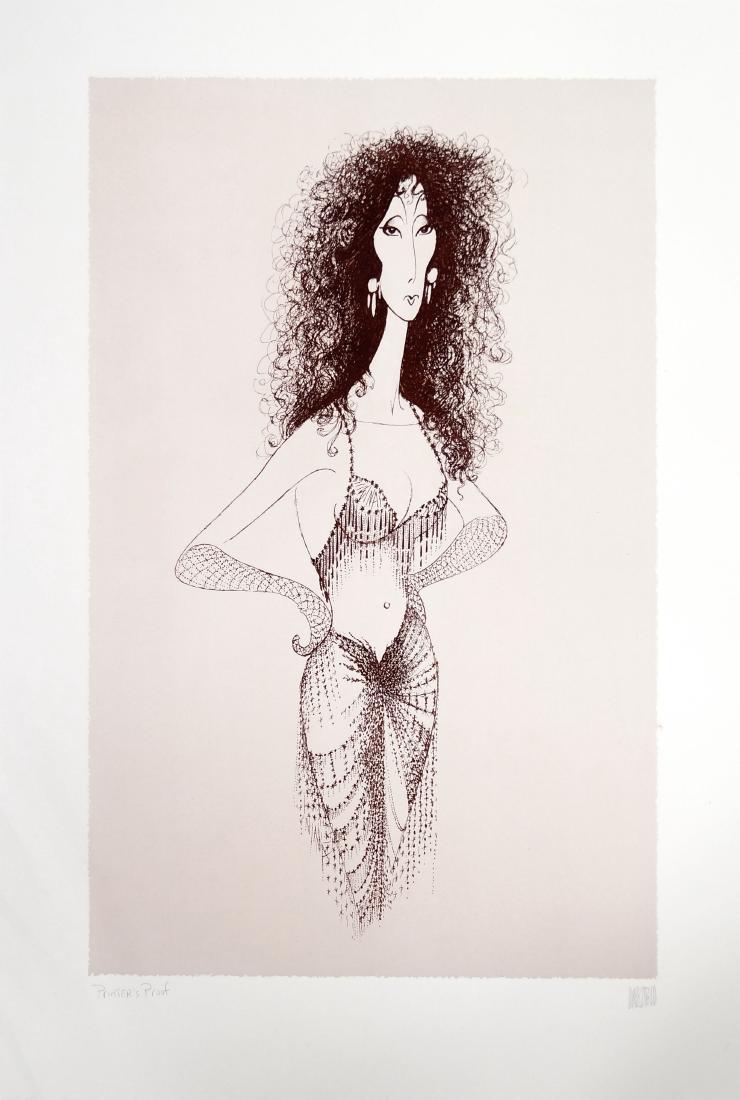 AL HIRSCHFELD (AMERICAN 1903-2006), ETCHING, CHER, (1 of 1)