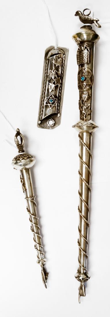LOT (3) RUSSIAN SILVER INCLUDING (2) TORAH POINTERS, (1 of 1)