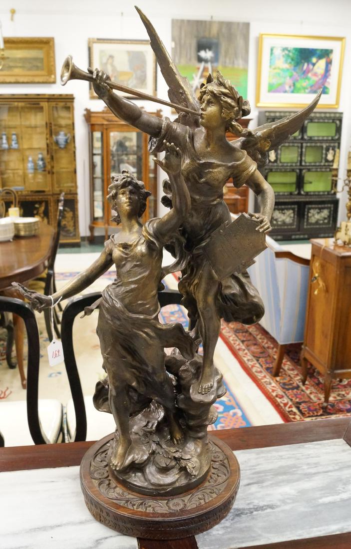 FRENCH SCHOOL (19/20TH CENTURY), PATINATED METAL GROUP, (1 of 2)