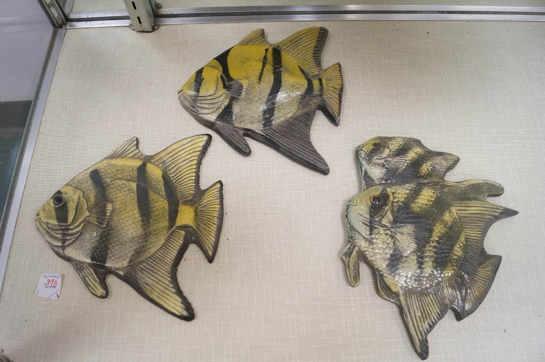 LOT (3) SURVING STUDIOS HIGH RELIEF CERAMIC ANGEL FISH (1 of 1)