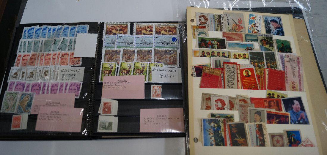 19/20TH CENTURY STAMPS (STOCK BOOKS AND SHEETS) (1 of 2)