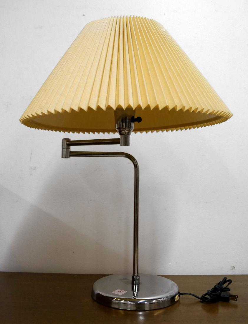 DESIGNER MODERN STAINLESS ADJUSTABLE TABLE LAMP. HEIGHT (1 of 1)