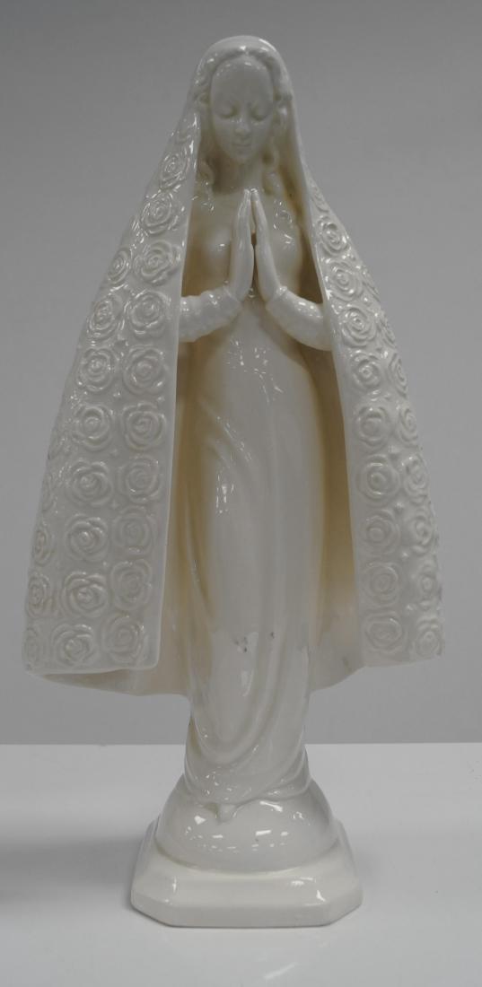 HUMMEL, BLANC DE CHINE PORCELAIN FIGURINE, MADONNA,: HUMMEL, BLANC DE CHINE PORCELAIN FIGURINE, MADONNA, FULL BEE, HM#55. HEIGHT 13 3/4"