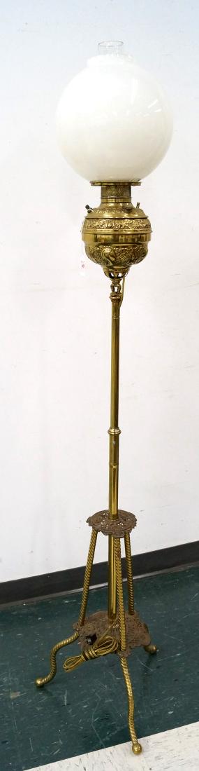VINTAGE BRASS PIANO LAMP. HEIGHT 65": VINTAGE BRASS PIANO LAMP. HEIGHT 65"