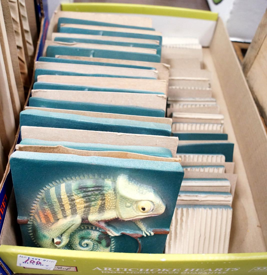 SURVING STUDIO'S HIGH RELIEF CERAMIC TILES, LOT (34) (1 of 1)