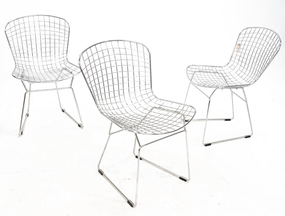 LOT (3) HARRY BERTOIA FOR KNOLL WIRE SIDE CHAIRS (1 of 2)