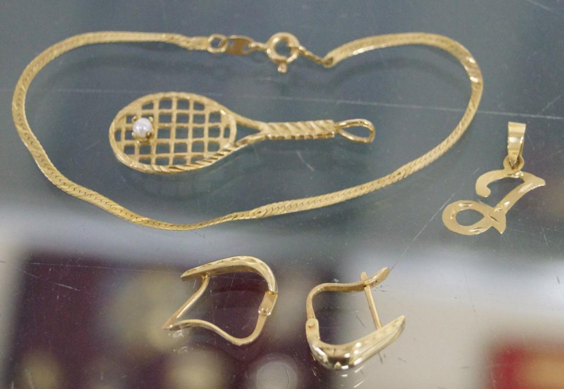 ASSORTED LOT 14K YELLOW GOLD JEWELRY INCLUDING (1 of 1)