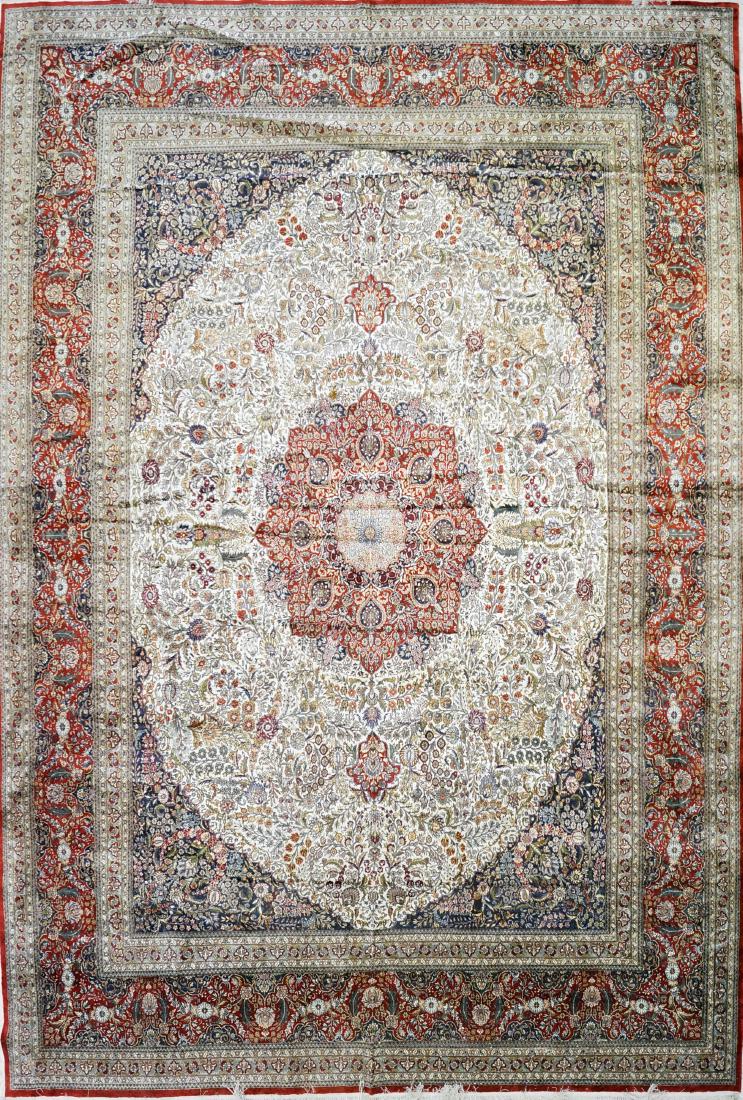 KASHAN CARPET. 9'9" X 13'9" (1 of 4)