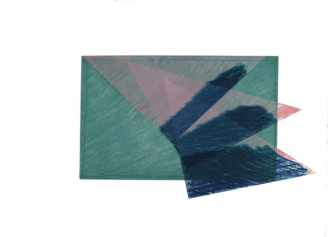 RICHARD SMITH (BRITISH 1931-2016), EMBOSSED LITHOGRAPH (1 of 2)