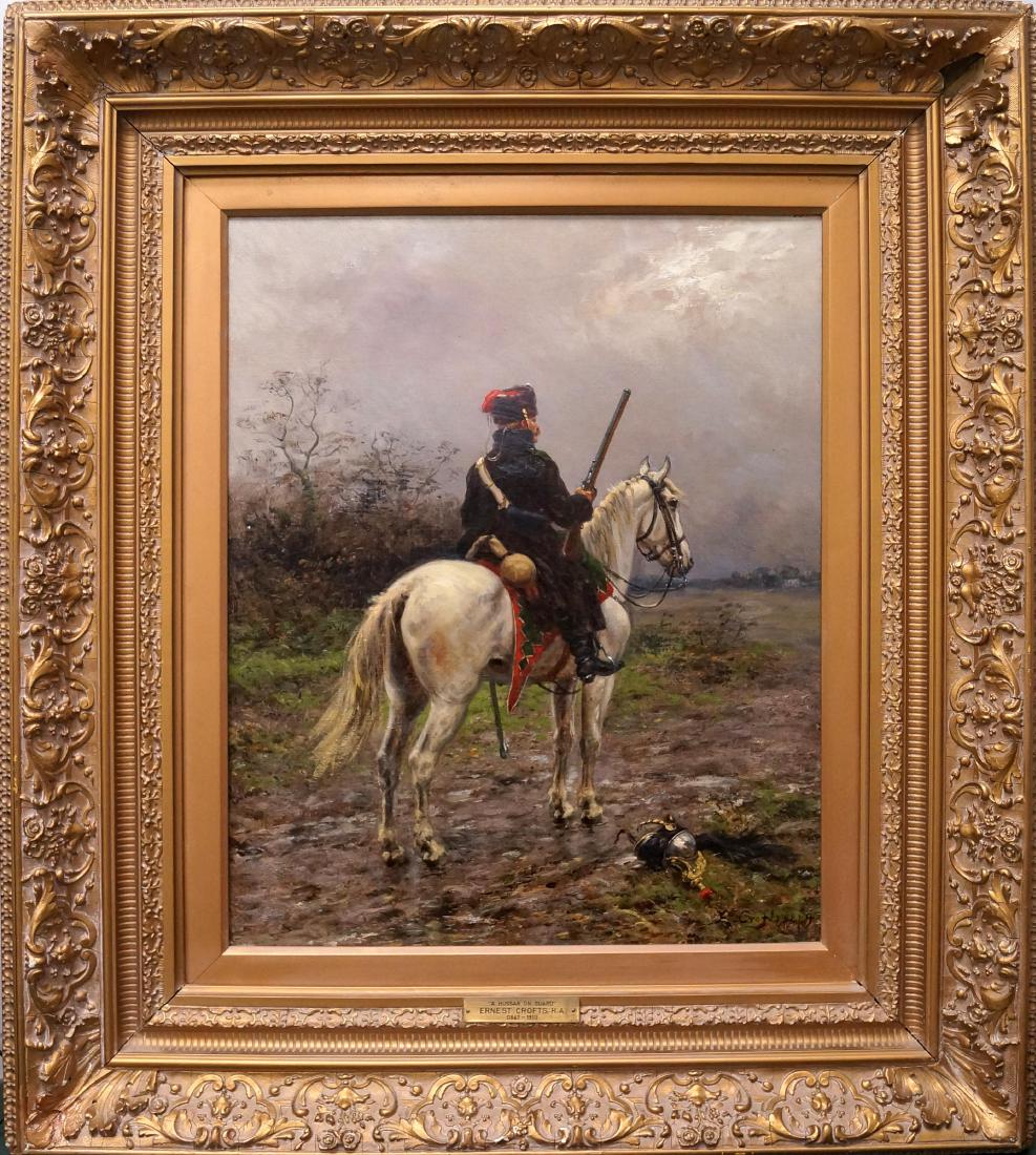 ERNEST CROFTS (BRITISH 1847-1911), OIL ON CANVAS, "A (1 of 2)