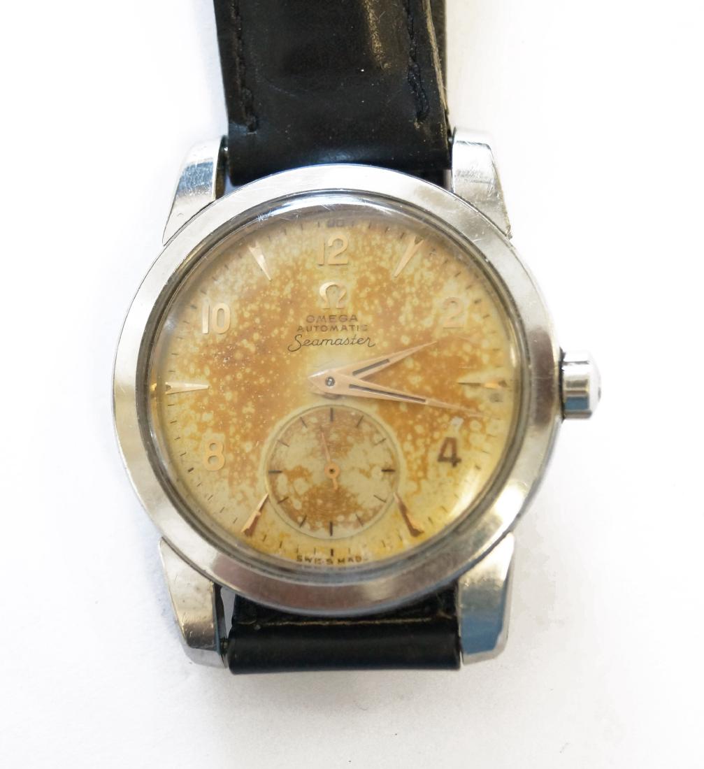 VINTAGE OMEGA STAINLESS SEAMASTER AUTOMATIC WRISTWATCH, (1 of 2)