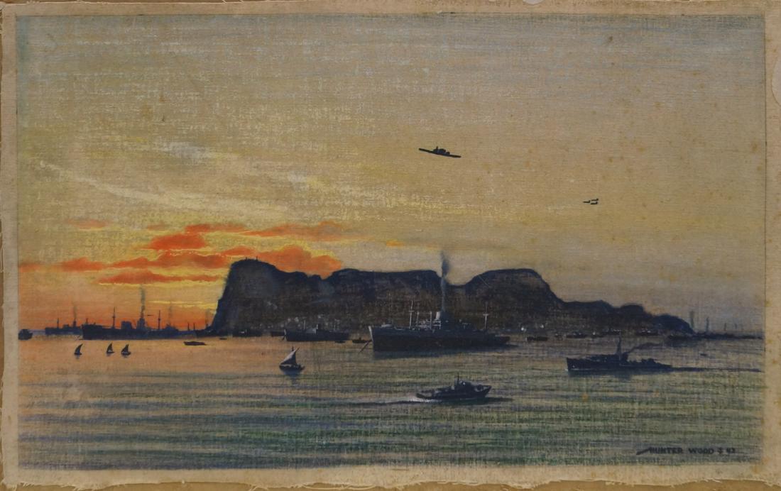 HUNTER A. WOOD (AMERICAN 1908-1948), OIL ON CANVAS LAID (1 of 2)