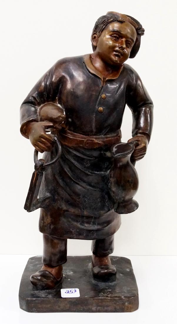 CONTINENTAL (TURKISH) BRONZE OF A BAR KEEPER, UNSIGNED (1 of 1)