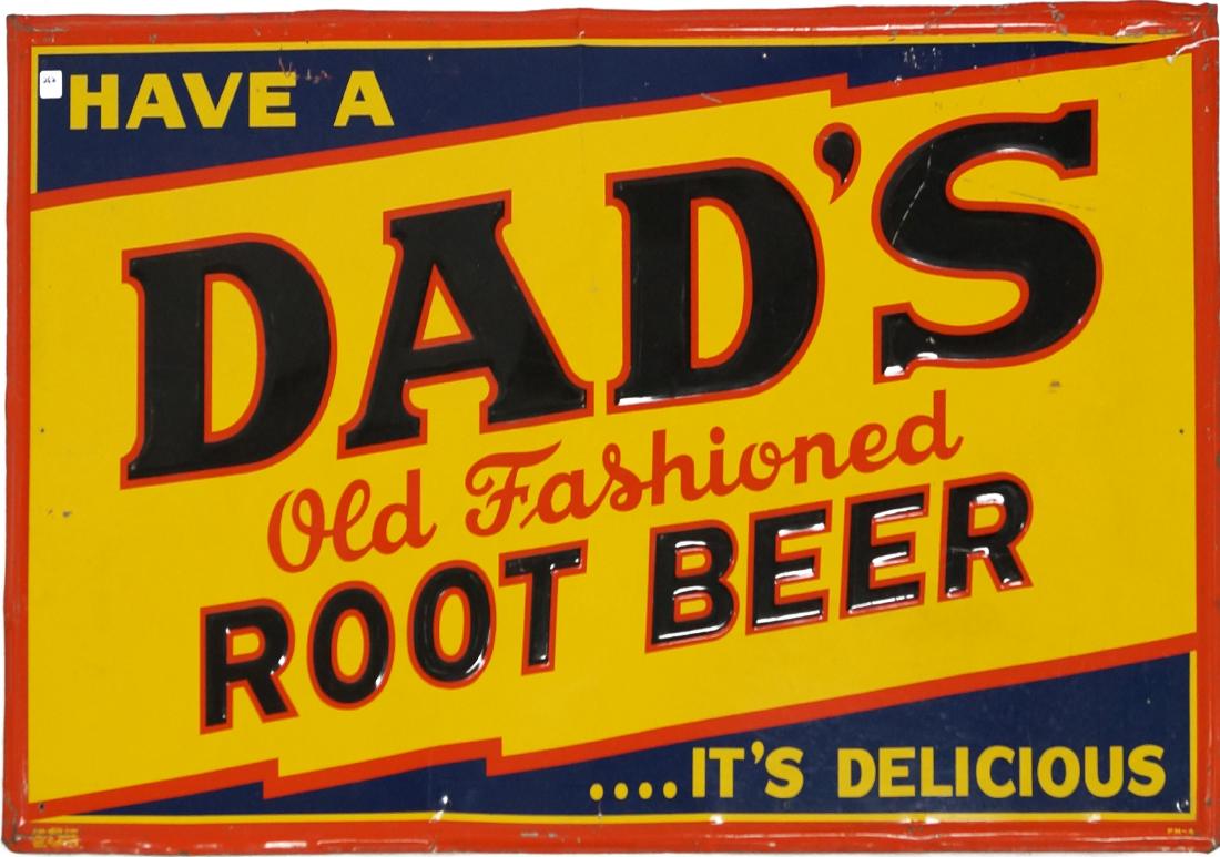 VINTAGE LITHOGRAPHED/EMBOSSED STEEL DAD'S OLD FASHION (1 of 1)