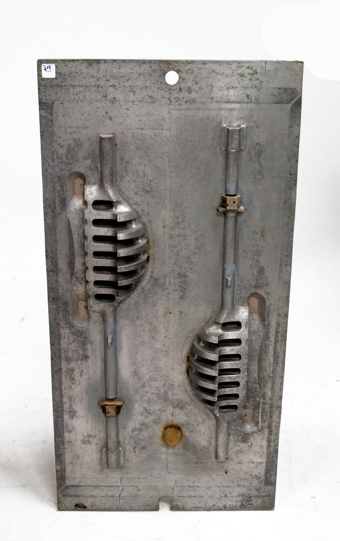 VINTAGE INDUSTRIAL CAST METAL FACTORY MOLD. HEIGHT 40"; (1 of 1)