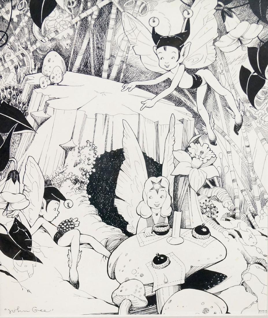 JOHN GEE (AMERICAN -1979), ORIGINAL PEN AND INK (1 of 1)