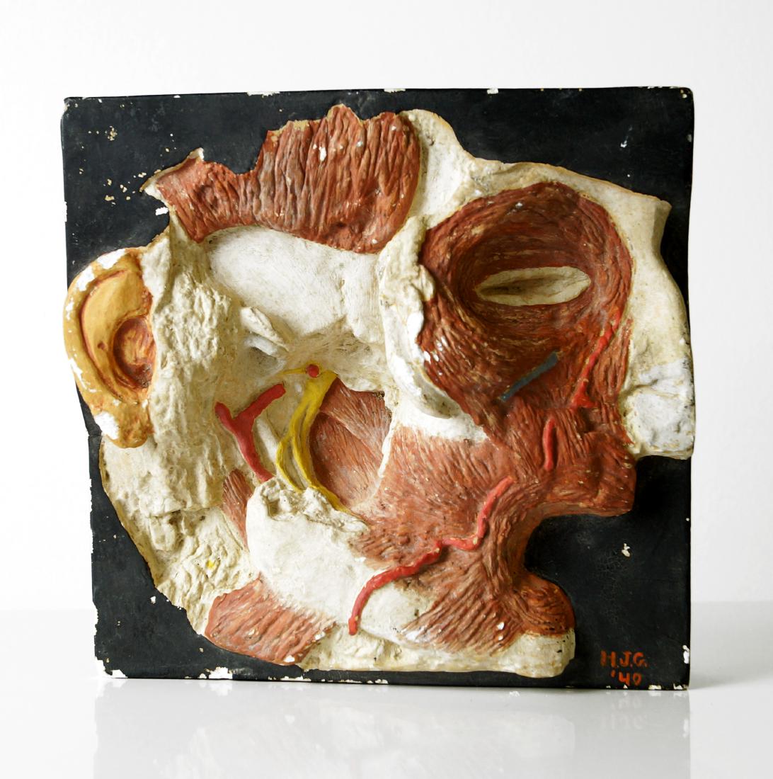 CAST PLASTER ANATOMICAL MODEL. HEIGHT 6" (1 of 2)