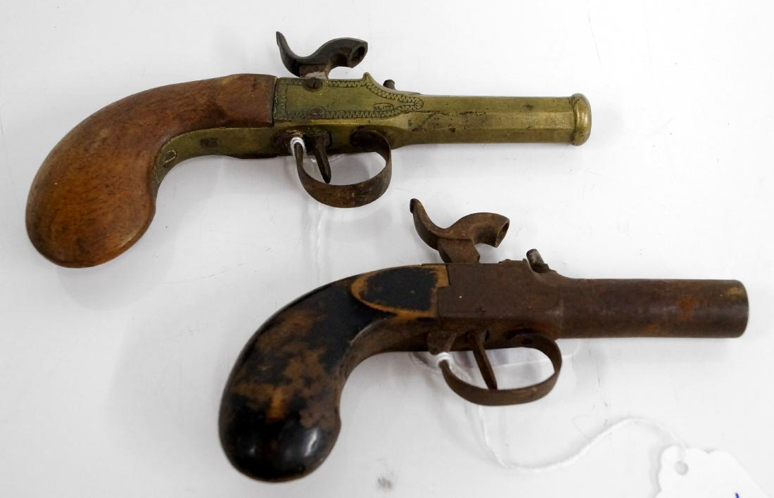 LOT (2) BELGIAN/CONTINENTAL CANNON BARREL PERCUSSION (1 of 2)