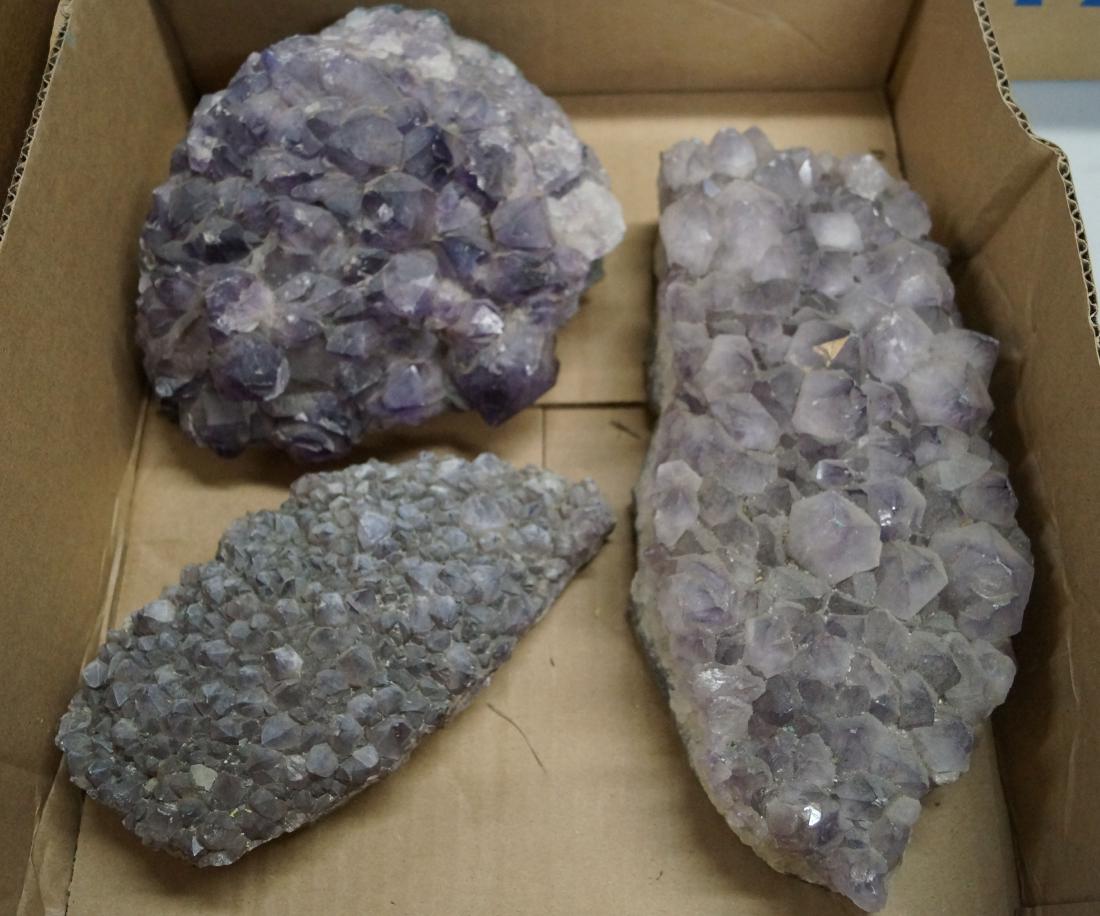 LOT (3) LARGE SPECIMEN AMETHYST GEODES (1 of 1)