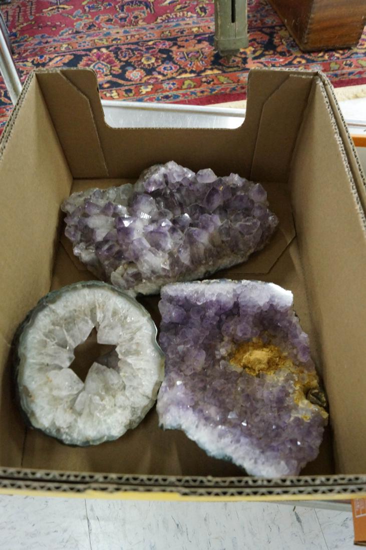 (3) LARGE PIECES AMETHYST GEODES AND PIECES (1 of 1)