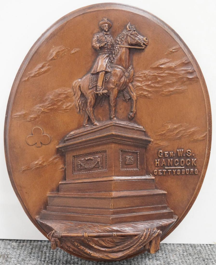 GARY CASTEEL, PECAN RESIN WALL PLAQUE, GENERAL W.S. (1 of 1)