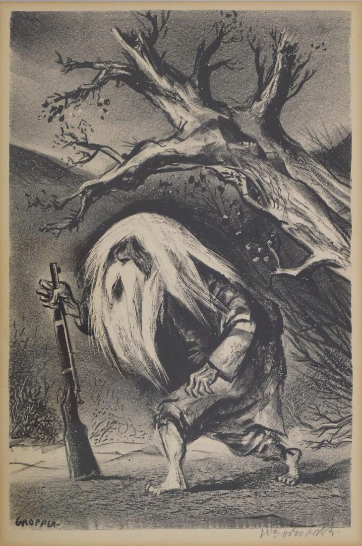WILLIAM GROPPER (AMERICAN 1897-1977), LITHOGRAPH, "RIP (1 of 2)