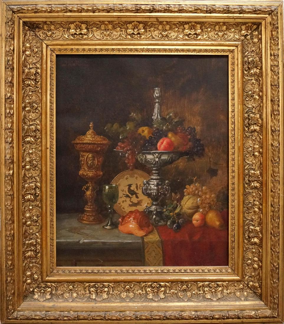 ENGLISH SCHOOL (19TH CENTURY), OIL ON CANVAS, STILL (1 of 3)