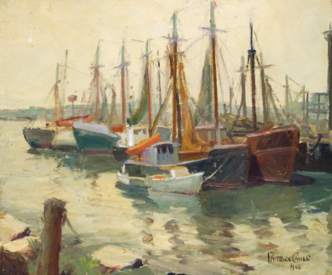 PATRICK CIVALE (AMERICAN 20TH CENTURY), OIL ON (1 of 2)