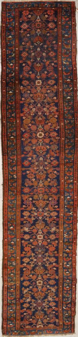 ANTIQUE CENTRAL PERSIAN RUNNER. 2'6" X 12'8" (1 of 1)