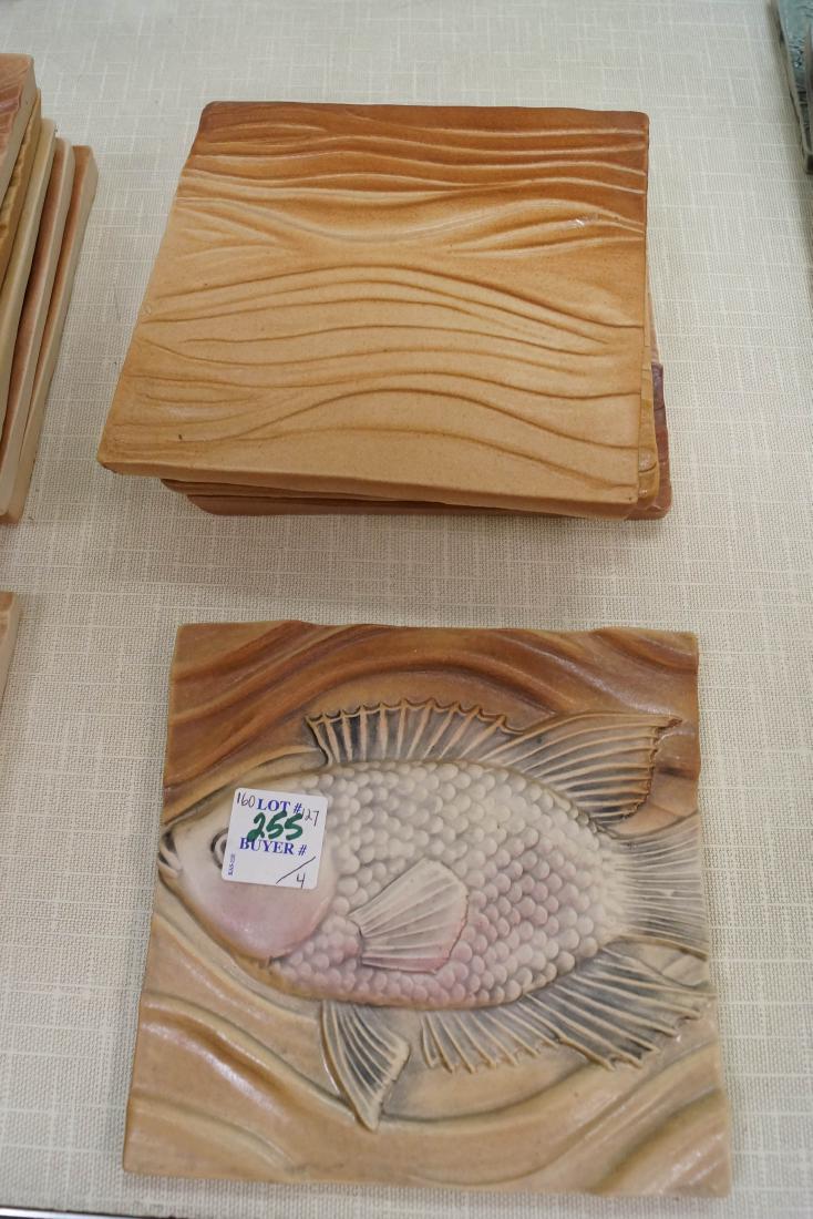 SURVING STUDIO'S HIGH RELIEF CERAMIC TILES, LOT (4) (1 of 1)