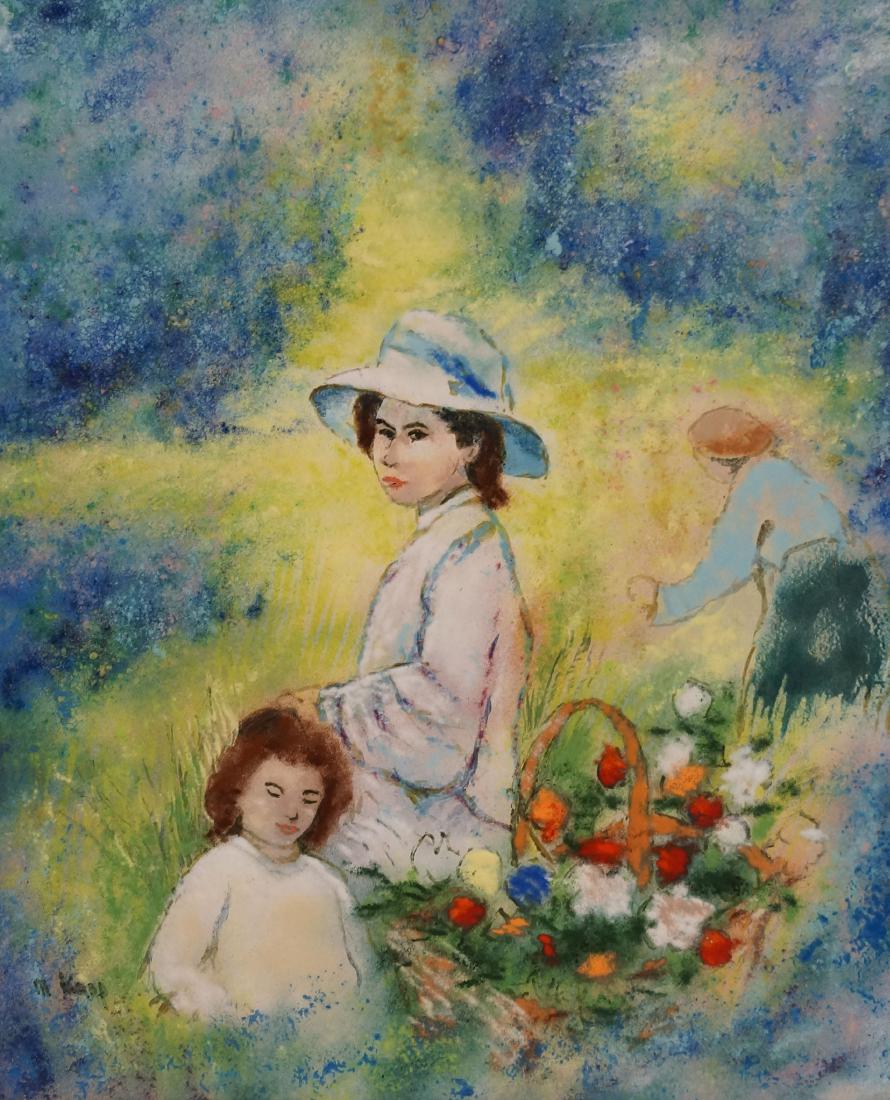 MAX KARP (AMERICAN 1916-) ENAMEL ON COPPER PANEL, (1 of 2)