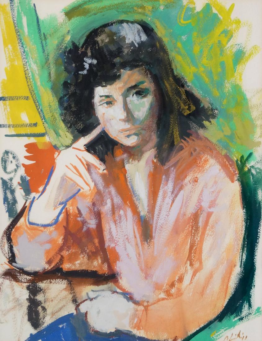 ROBERT PHILLIPP (AMERICAN 1895-1981), WATERCOLOR AND (1 of 2)