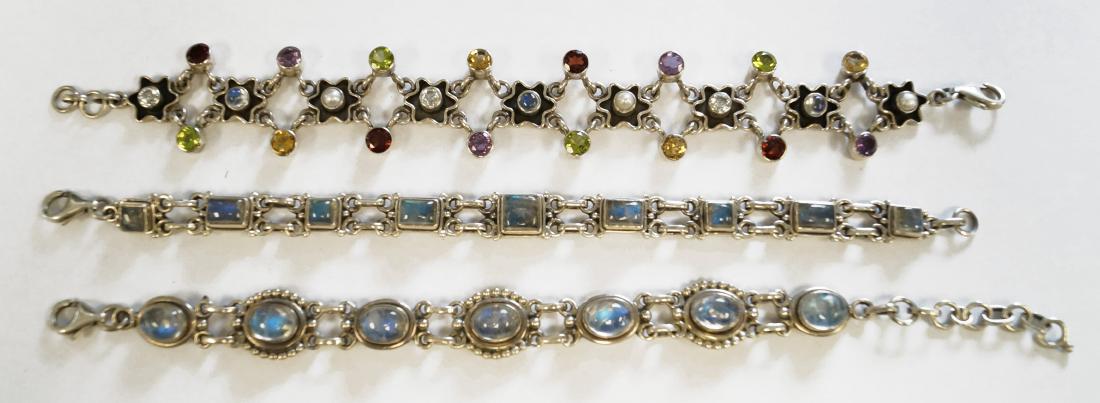 LOT (3) NICKY BUTLER STERLING AND MULTI-GEM SET (1 of 1)