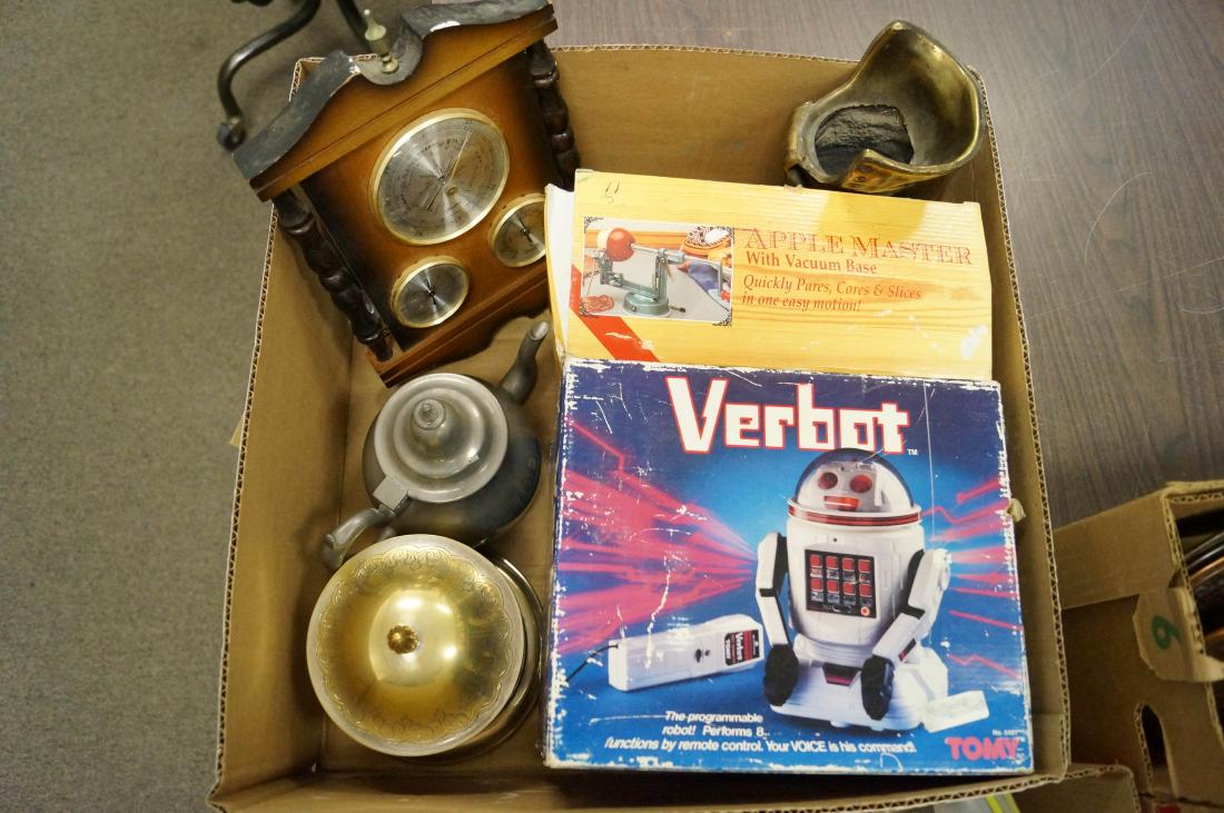 LOT INCLUDING VERBOT, SILVER PLATE TEA CADDY, CAP GUNS, (1 of 1)