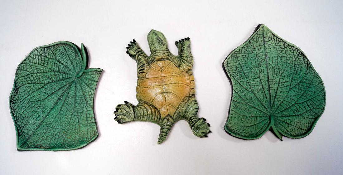 LOT (3) SURVING STUDIOS HIGH RELIEF CERAMIC TILES (1 of 1)