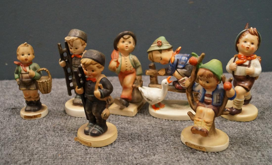 LOT (7) HUMMELS INCLUDING CHIMNEY SWEEP, #12 2/O, (1 of 1)