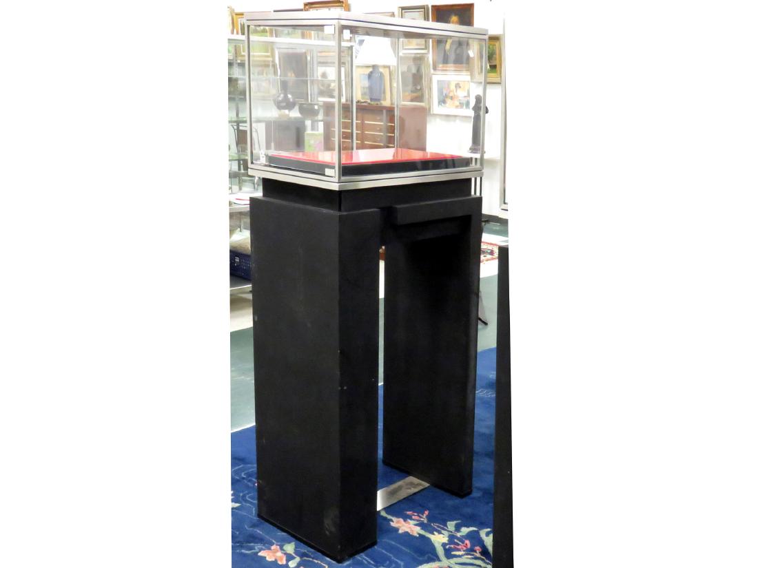 ITALIAN LED DISPLAY CASE. HEIGHT 69"; WIDTH 27 1/2" (1 of 3)