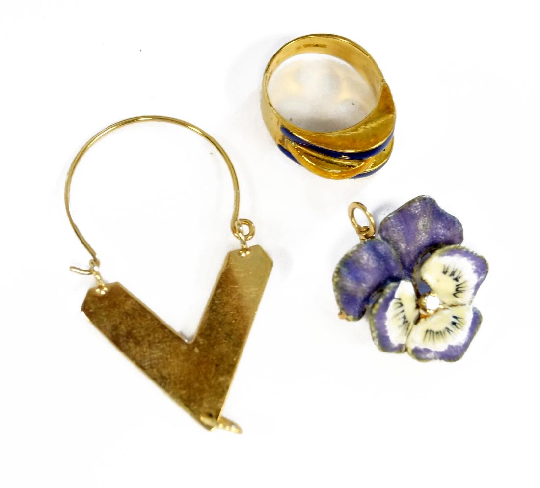 LOT YELLOW GOLD JEWELRY INCLUDING YELLOW GOLD (TESTS (1 of 1)