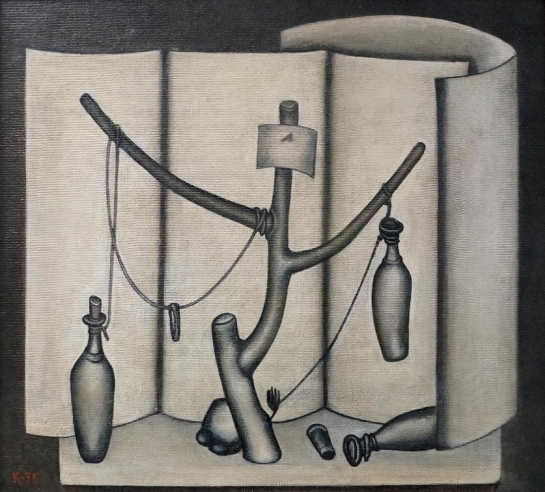 RUSSIAN SCHOOL (20TH CENTURY) OIL ON MASONITE, UNTITLED (1 of 2)