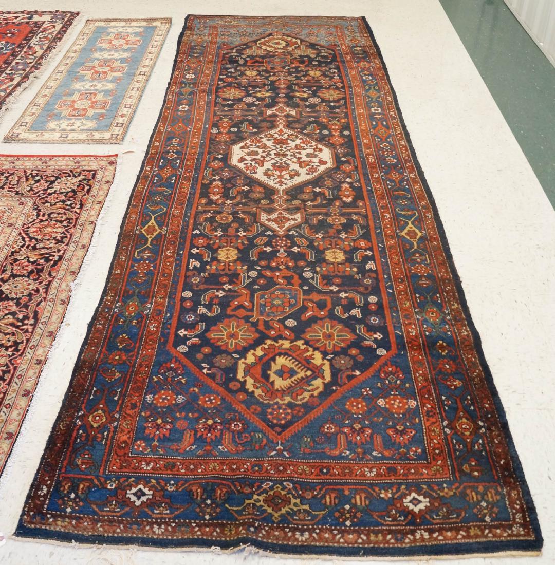 ANTIQUE CENTRAL PERSIAN CORRIDOR RUG. 4'8" X 14'9" (1 of 1)