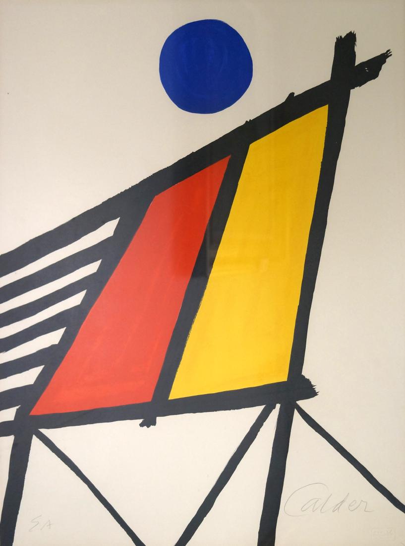 ALEXANDER CALDER (AMERICAN 1898-1976) COLORED (1 of 2)