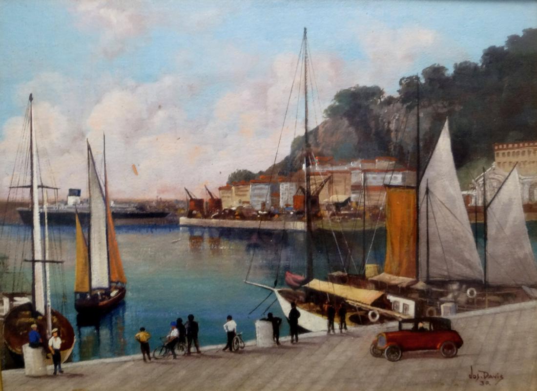 CONTINENTAL SCHOOL (20TH CENTURY), OIL ON ARTIST BOARD, (1 of 2)