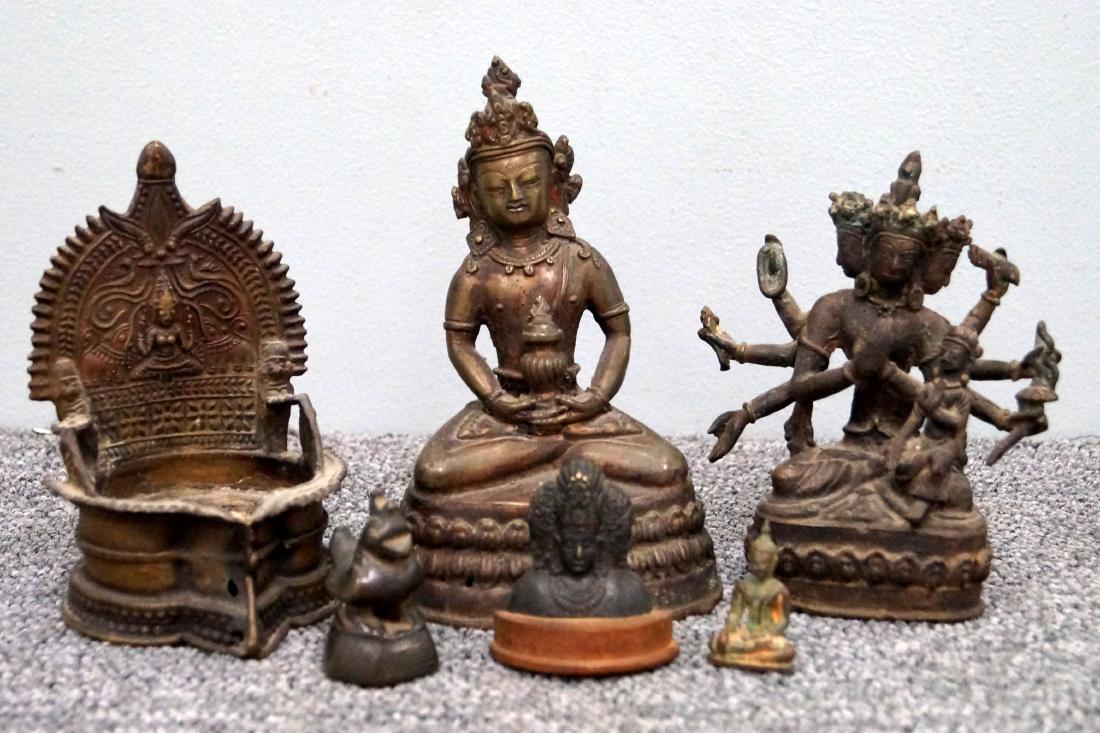 LOT (6) INDIAN, TIBETAN AND SOUTHEAST ASIAN BRONZE (1 of 1)
